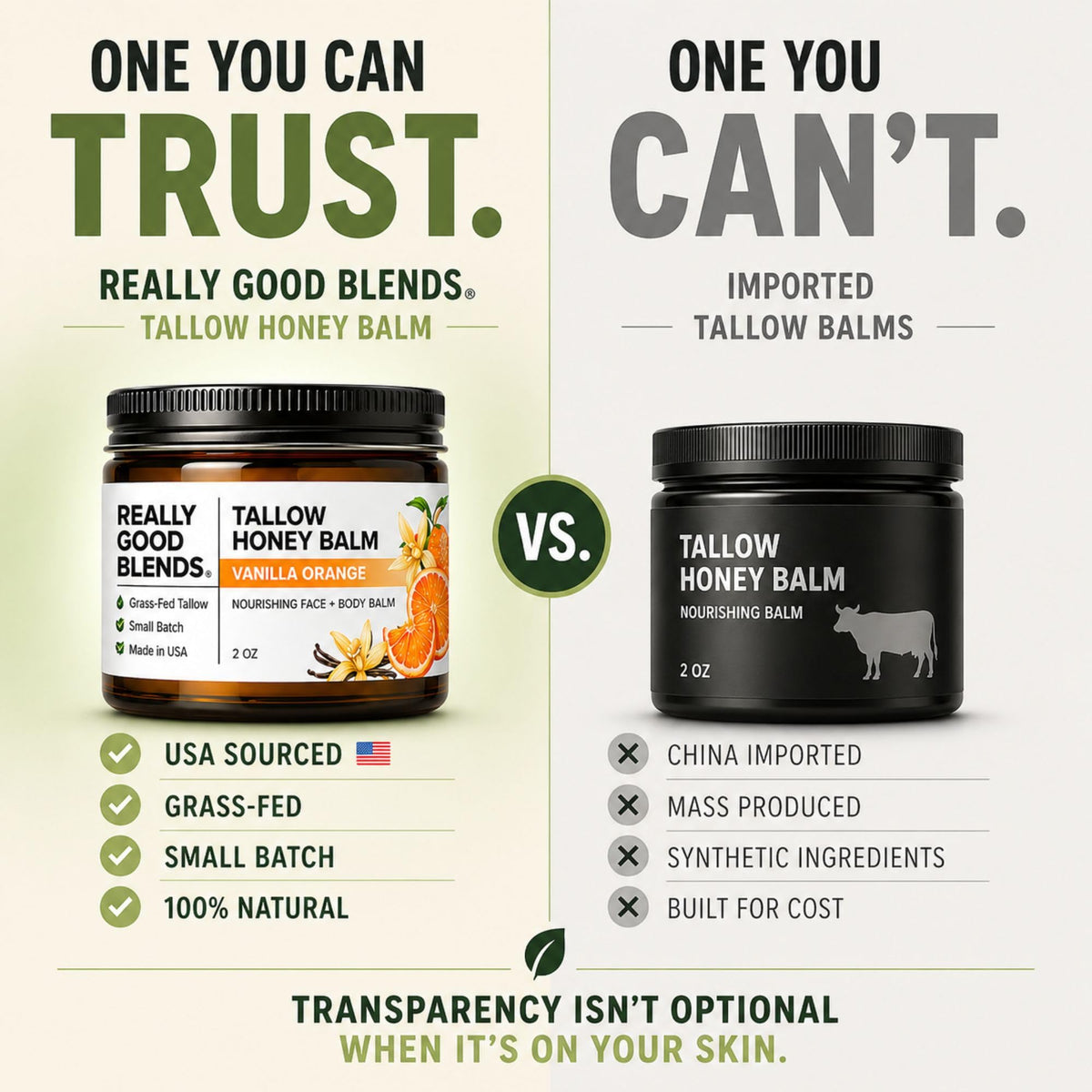 Really Good Blends travel-sized jar inside toiletry bag for convenient on-the-go moisture