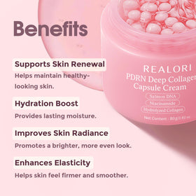realori capsule closeup showing boba-like beads delivering concentrated actives