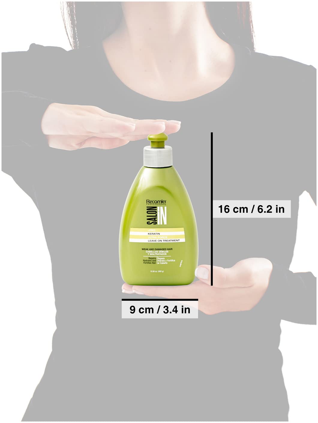 Recamier in use during salon styling for reduced frizz and shine