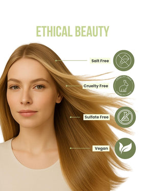 Recamier before and after hair comparison showing smoother, shinier strands after use