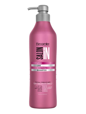 RECAMIER bottle front view showing Liss Control shampoo for long-lasting frizz control