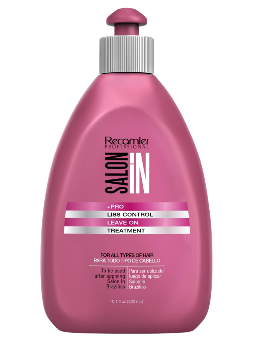 Recamier Salon In front packaging showing bottle and label for clear identification and trust