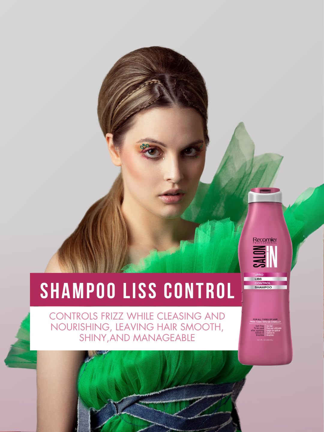RECAMIER label close-up highlighting litchi extract and silk proteins benefits