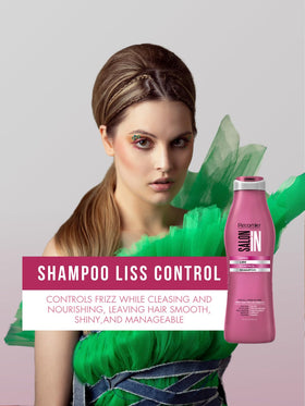 Recamier Salon In pump dispensers demonstrating easy salon-style use