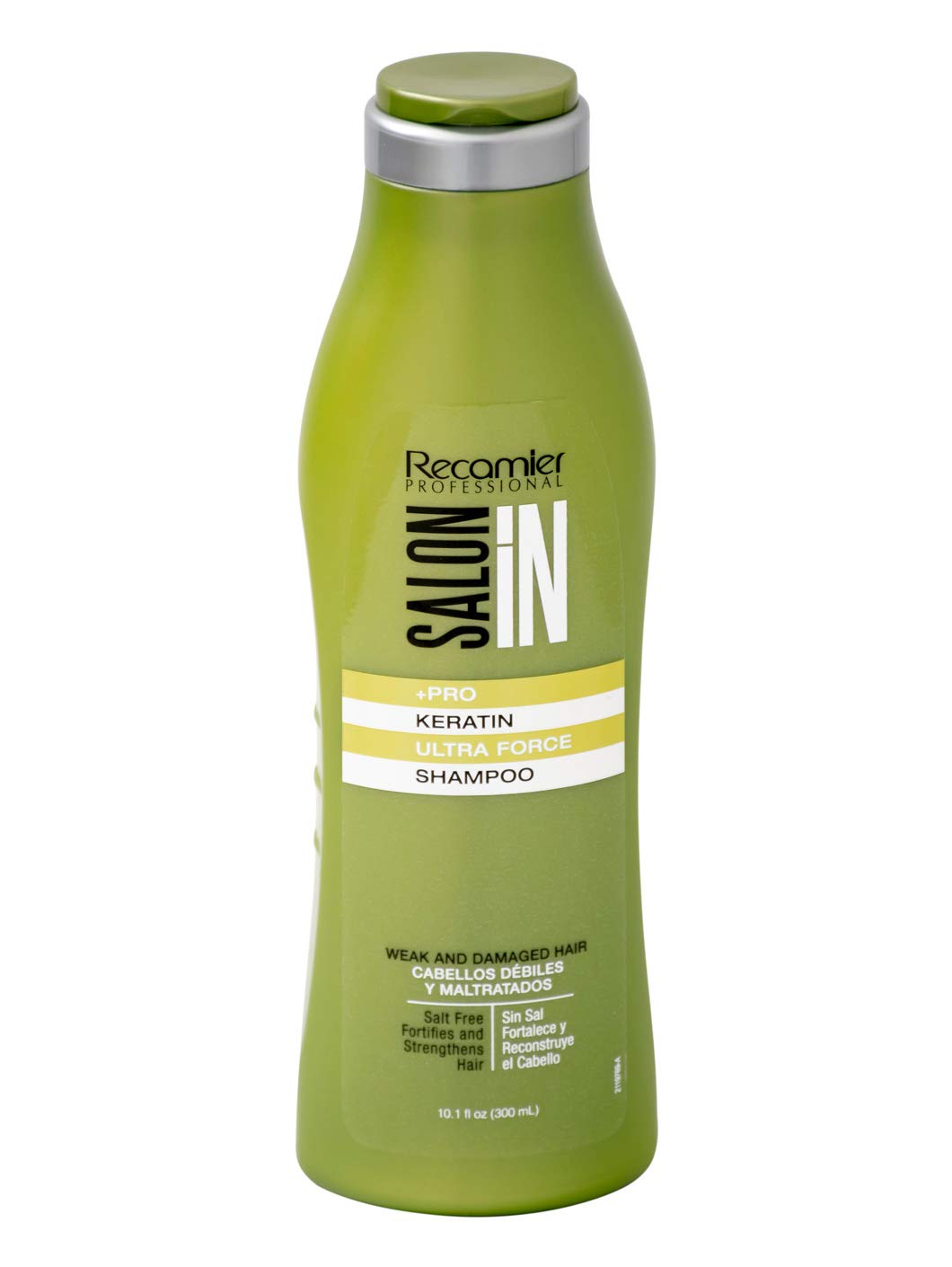 RECAMIER Salon In shampoo pour demonstrating gentle cleansing benefit