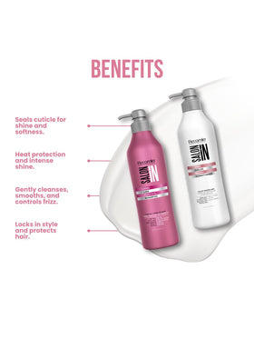 Recamier Salon In close-up of product texture showing smooth conditioning