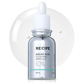 RE:CIPE front packaging showing ampoule and calming benefit