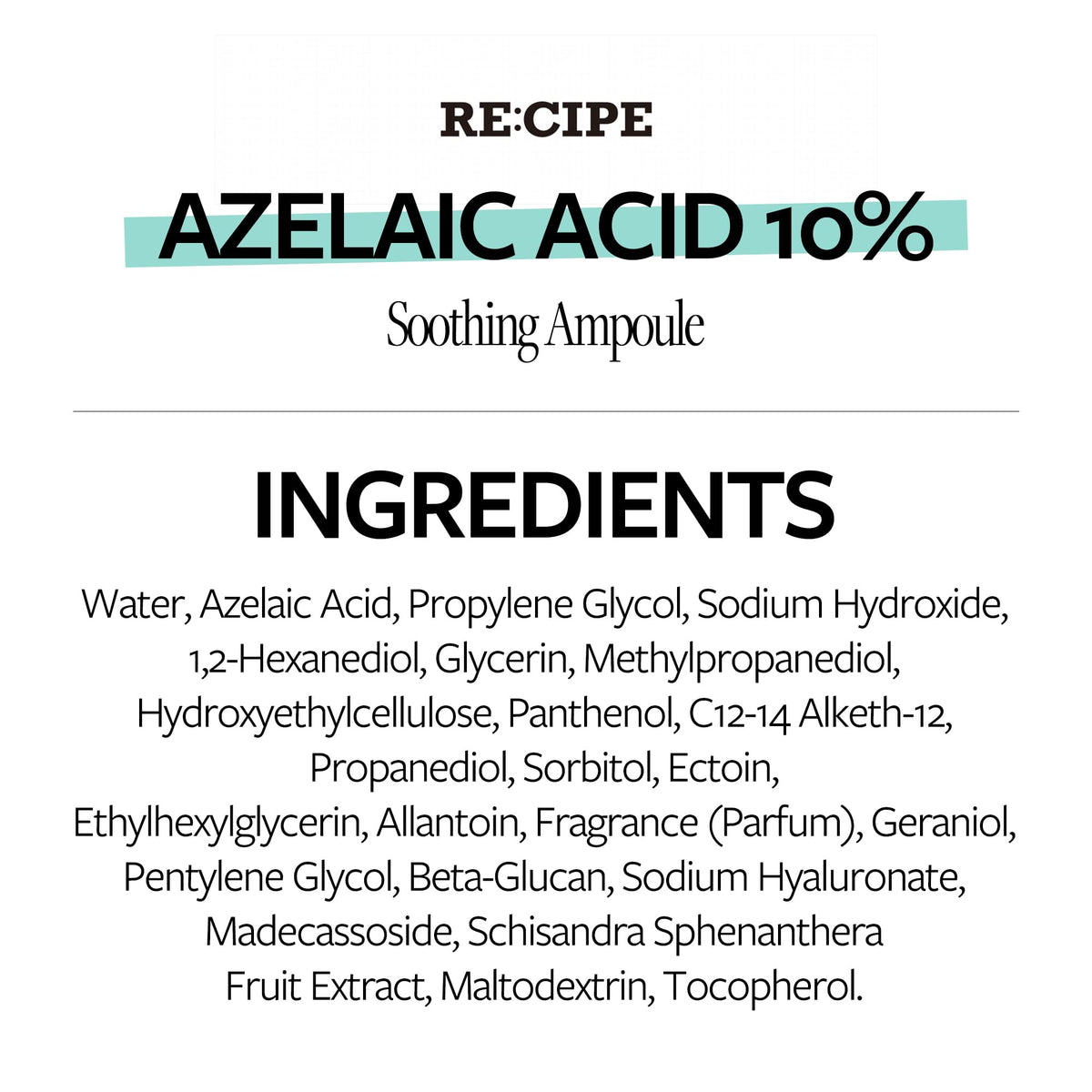 RE:CIPE ampoule in morning routine scene promoting balanced skin