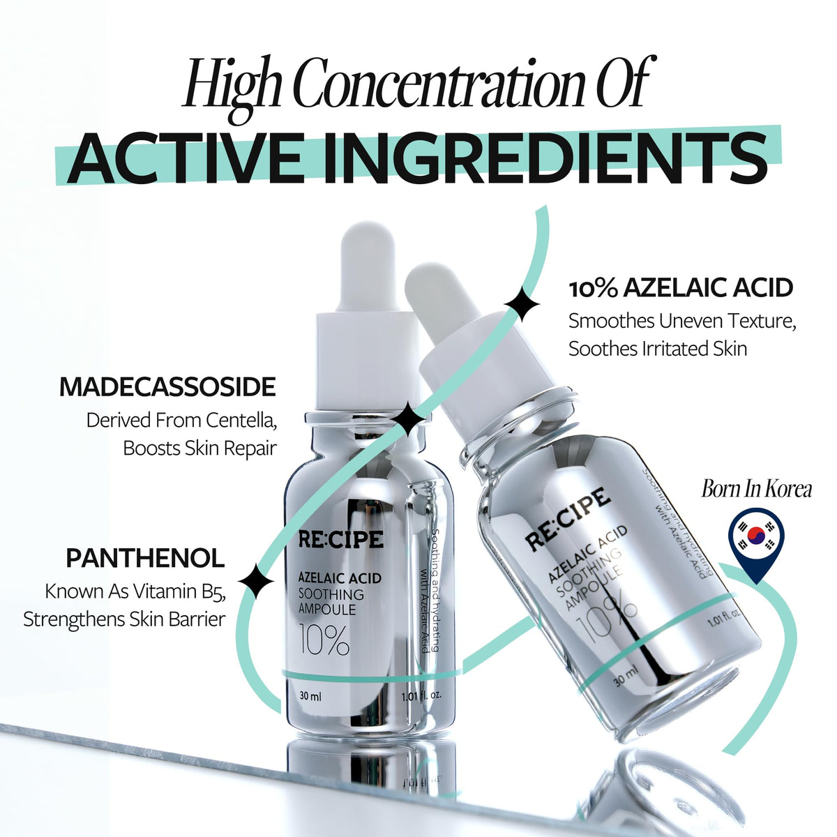 RE:CIPE pipette dispensing ampoule for precise, mess-free application