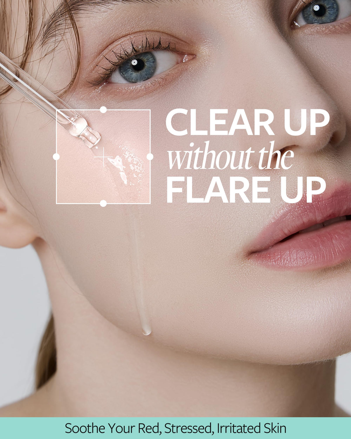 RE:CIPE close-up serum drop texture showing lightweight hydration