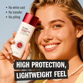 RE:CIPE sunscreen applied to hand showing no white cast