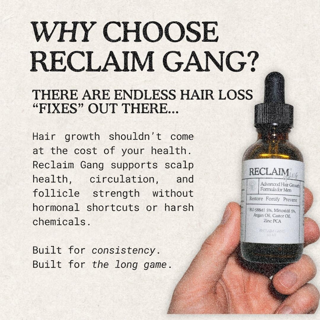 Reclaim Gang close-up label showing ingredients and transparent formulation benefit