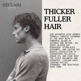 Reclaim Gang dropper dispensing serum showcasing lightweight non-greasy texture