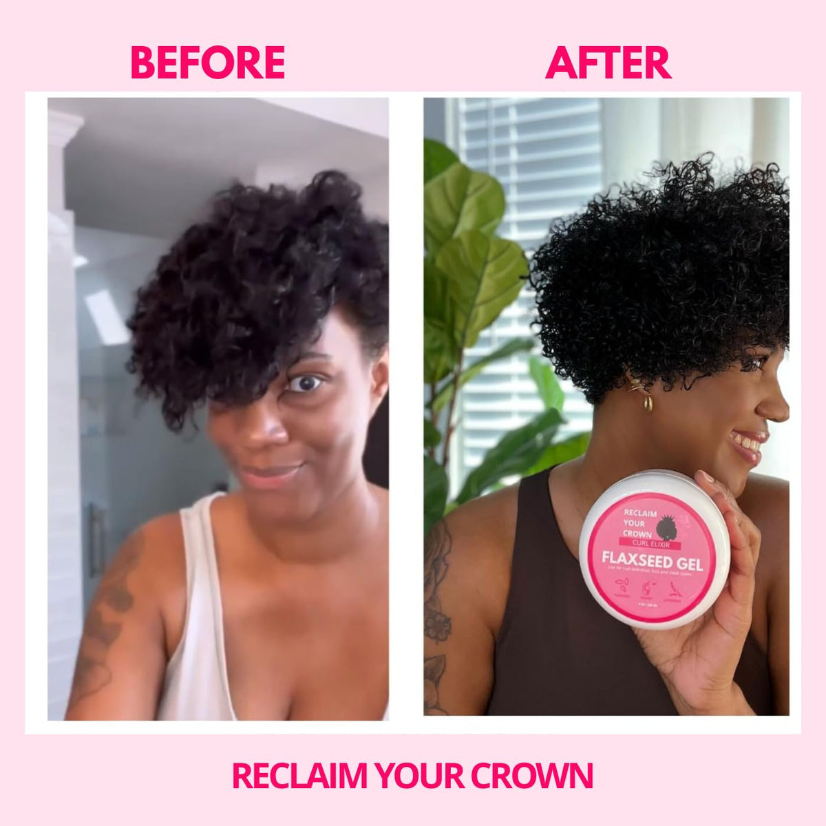 Reclaim Your Crown held in hand for size comparison and travel-friendly convenience