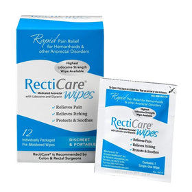 RectiCare front packaging showing product name and convenience benefits
