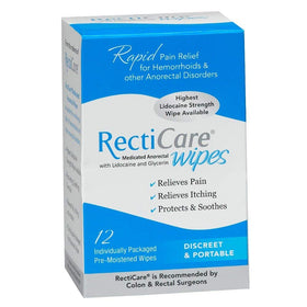 RectiCare individually sealed packet in a purse illustrating travel convenience