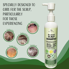 Recuren Plus in-shower application showing scalp massage and comfort