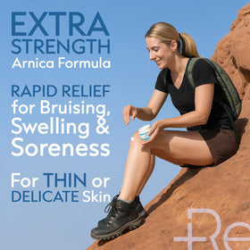 Recuren Plus cream texture on fingertip demonstrating fast-absorbing feel
