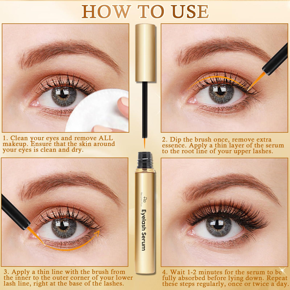 Recuren Plus serum texture close-up revealing lightweight, fast-absorbing benefit