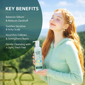 Recuren Plus creamy foam texture closeup illustrating gentle exfoliation benefit