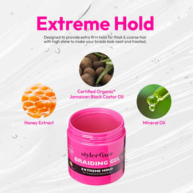 Red by Kiss open jar displaying smooth gel texture for easy application and no flake