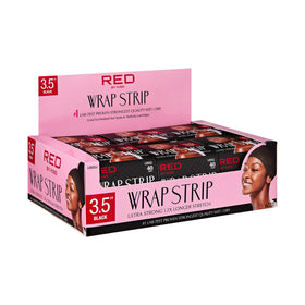 Red by Kiss side-by-side length comparison displaying 2.5 and 3.5 inch strips for choice