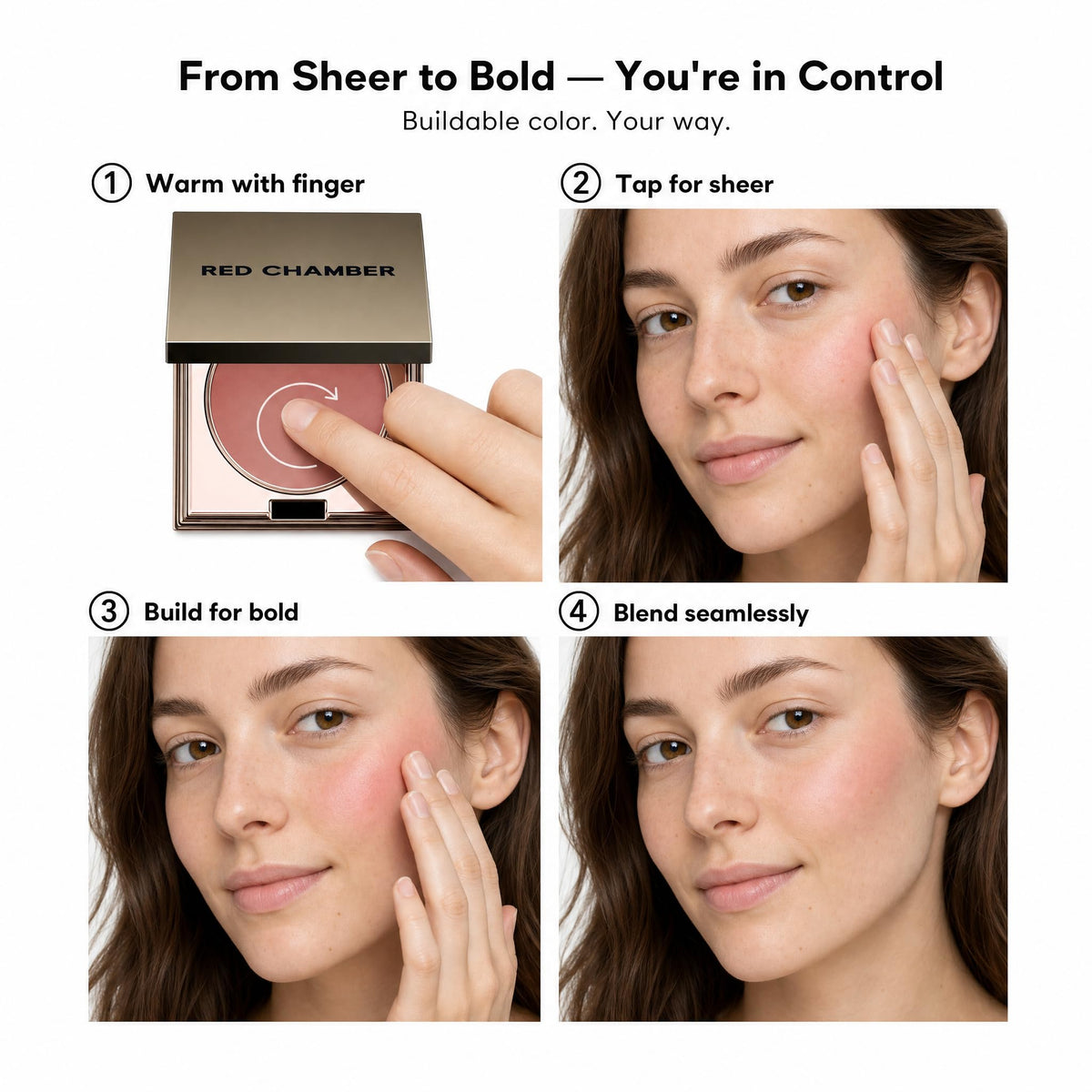 RED CHAMBER compact inside purse for quick travel-friendly refreshes