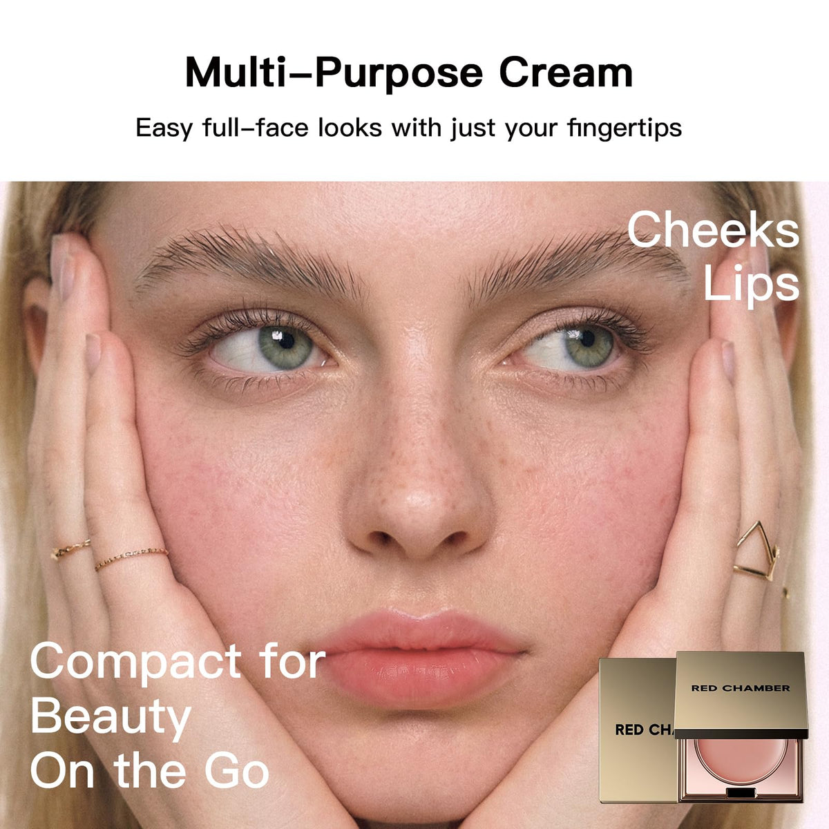 RED CHAMBER used on lips showing buildable tint and hydration
