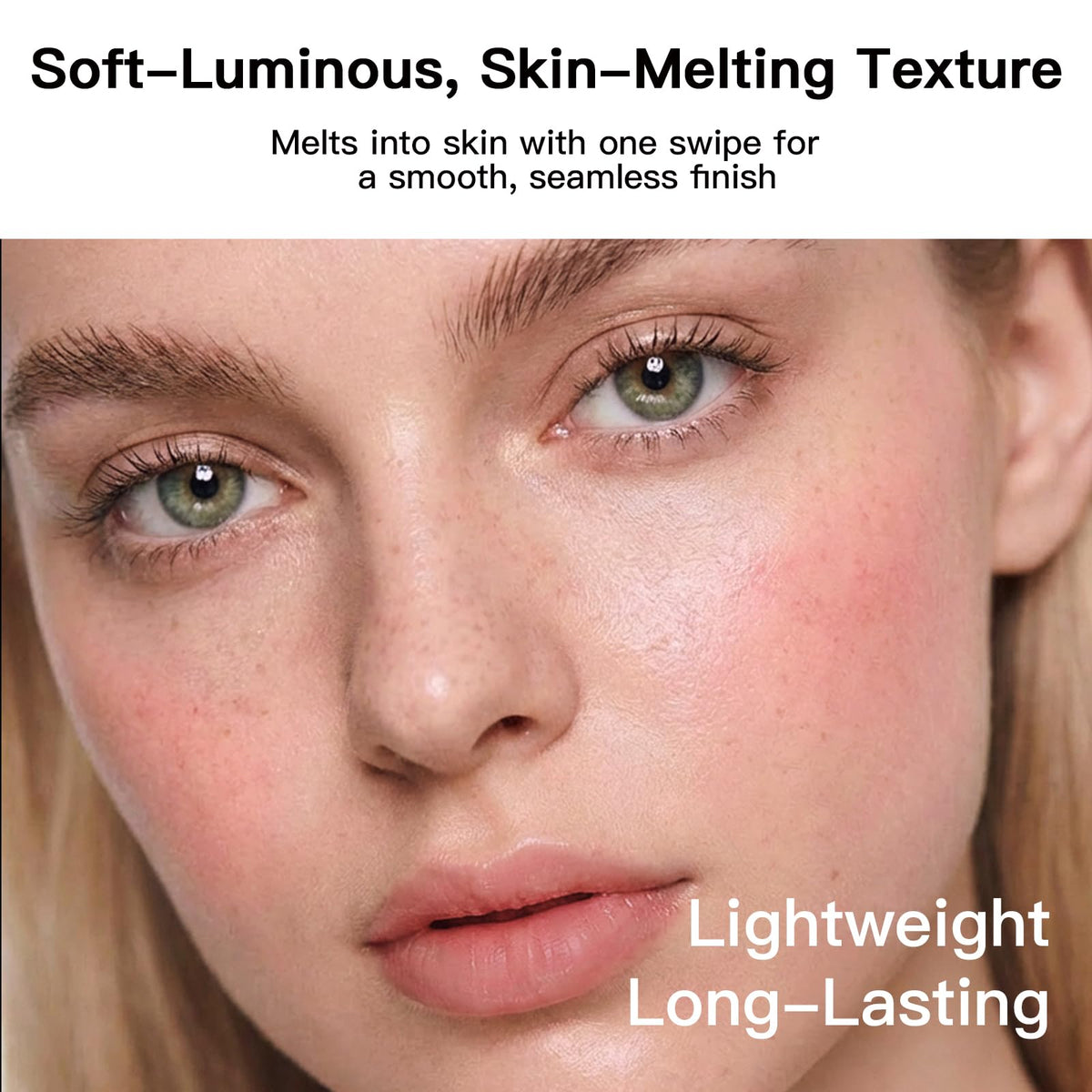 RED CHAMBER creamy blush texture close-up showing blendable finish