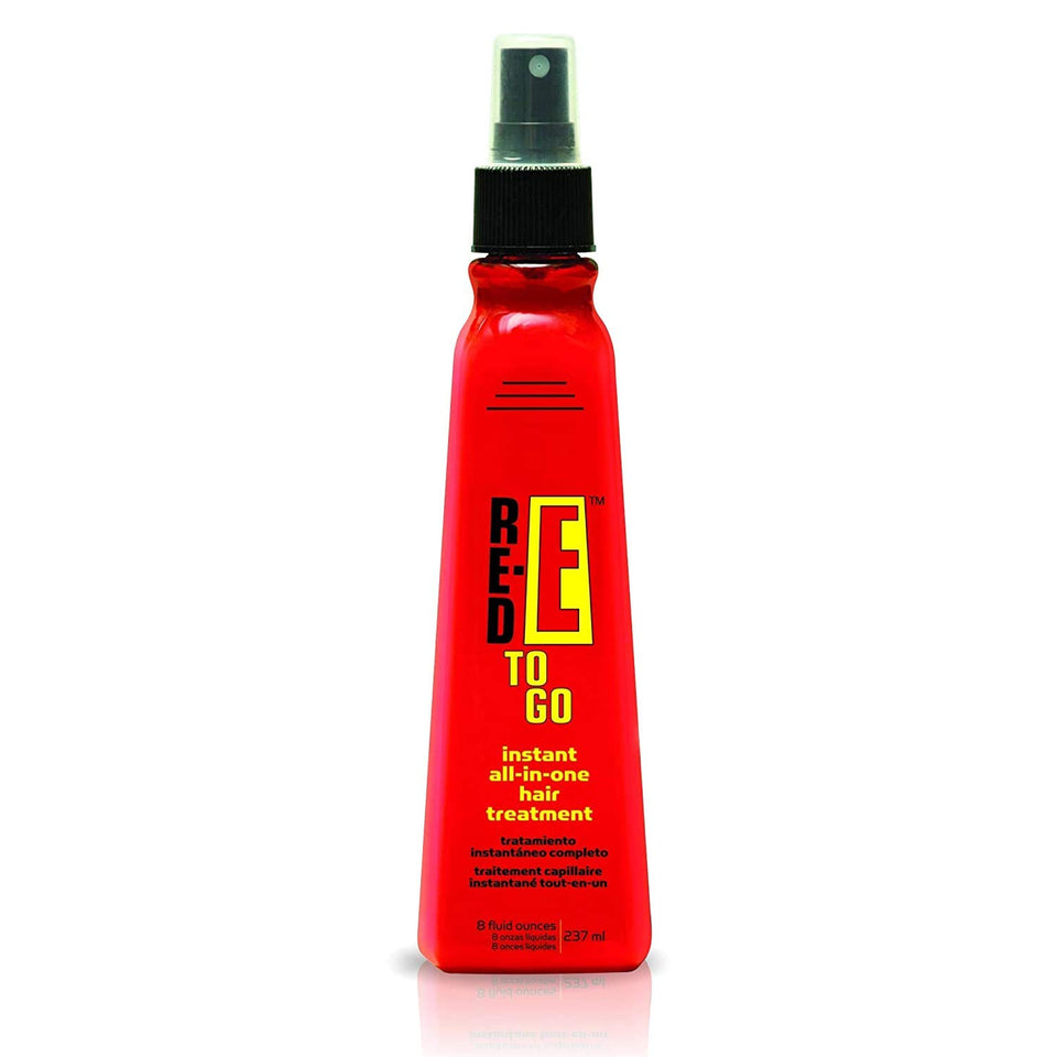Red-E To Go front bottle showing label and 8oz size for travel convenience