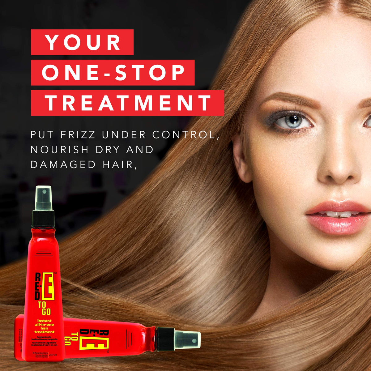 Red-E To Go product texture poured to show lightweight, non-greasy finish