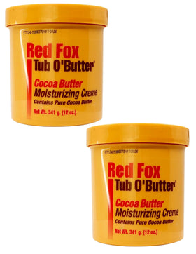 Red Fox Tub O'Butter texture closeup displaying creamy cocoa butter consistency for deep moisturizing benefits