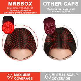 Red Light Hair Growth Cap textile detail showing soft fabric for comfortable wear benefit