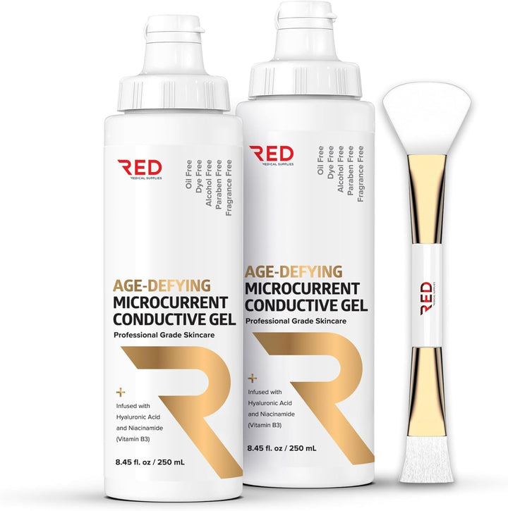 RED Medical Supplies front packaging showing two bottles and applicator for value set benefits