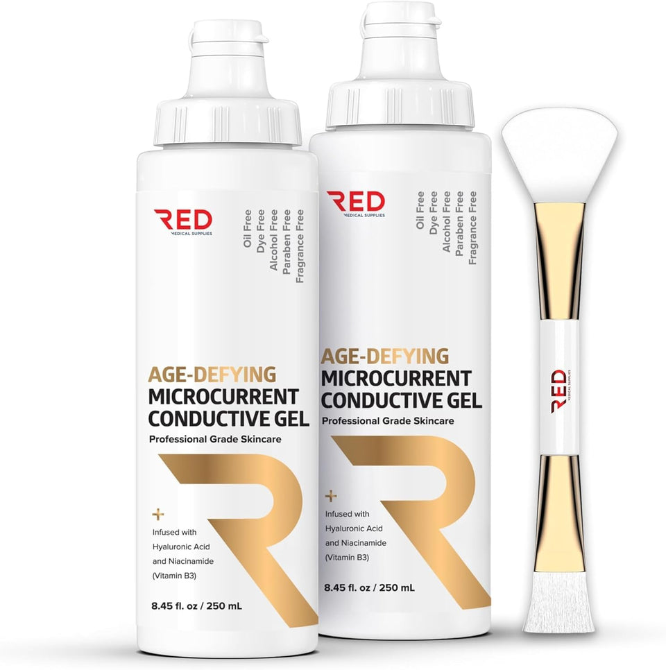 RED Medical Supplies front packaging showing two bottles and applicator for value set benefits