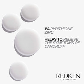 Redken 250ml bottle beside a hand for size and travel-friendly convenience