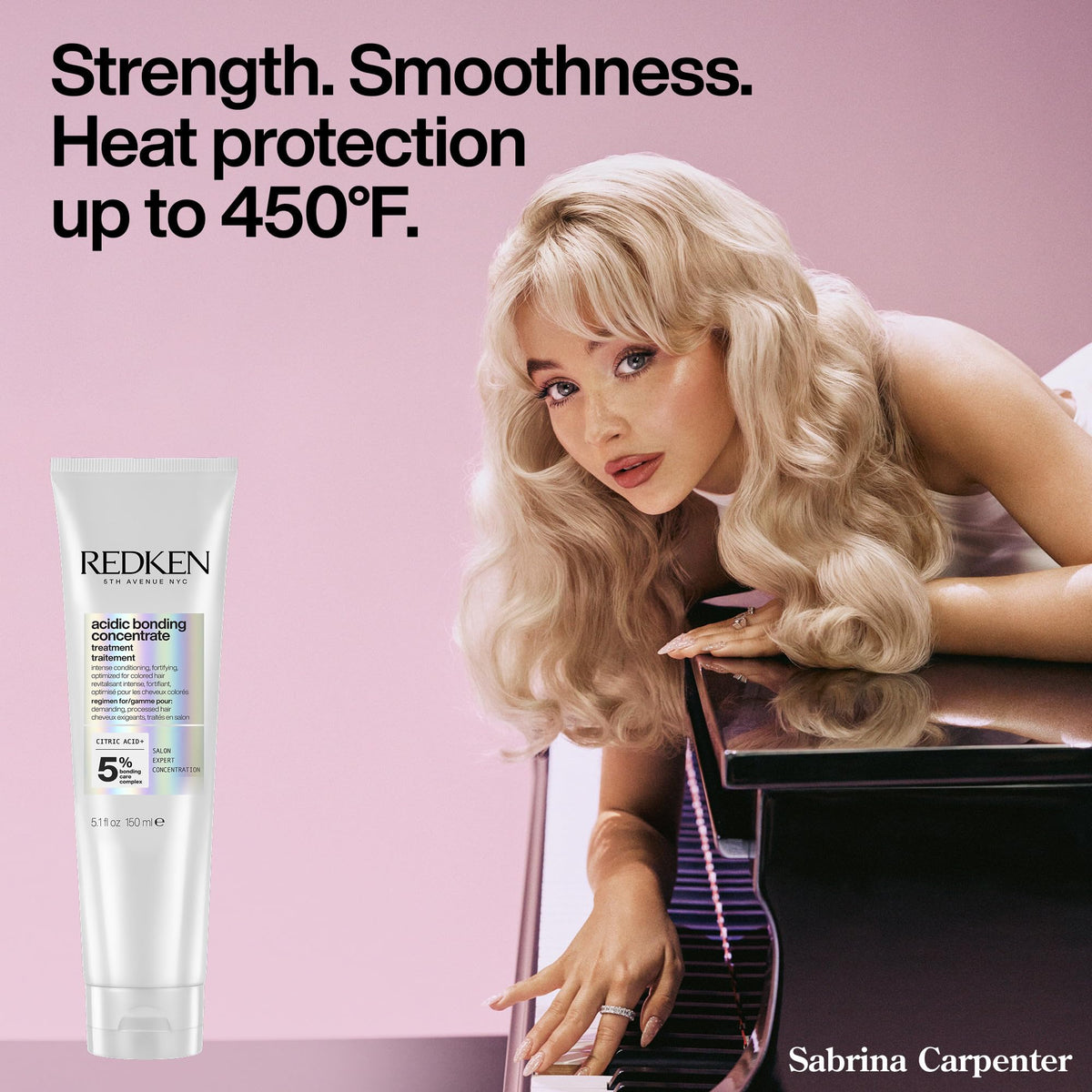 Redken before and after ends comparison showing reduced split ends