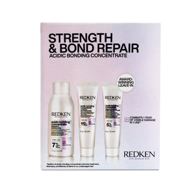 Redken front packaging showing mini kit and convenient travel benefit