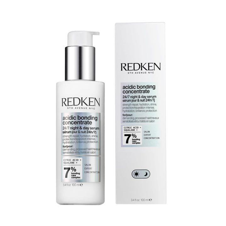 Redken front packaging showing product and easy identification benefit