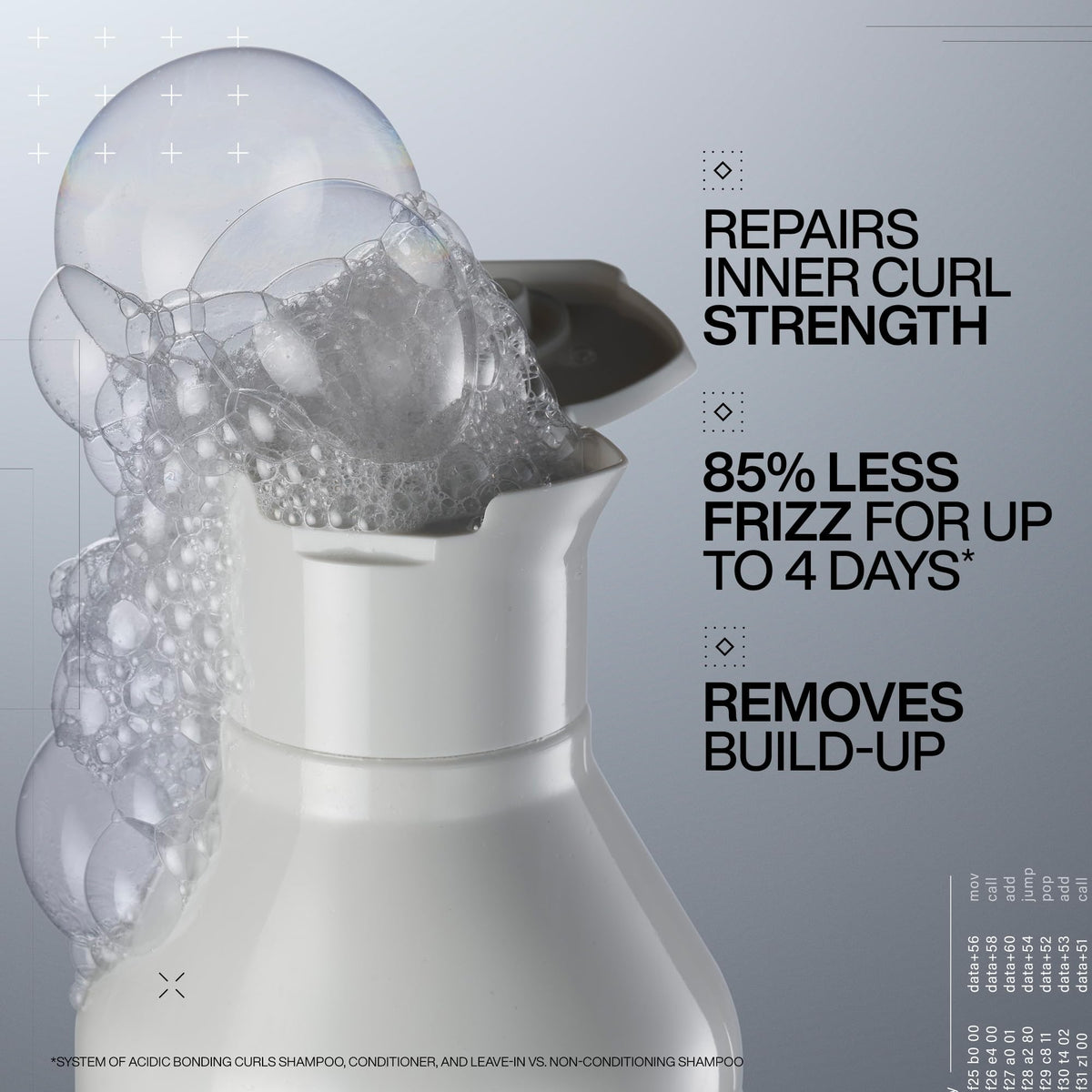 redken pump dispenser detail for easy, mess-free application benefit