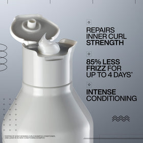 Redken pump dispenser detail for easy, measured conditioner use