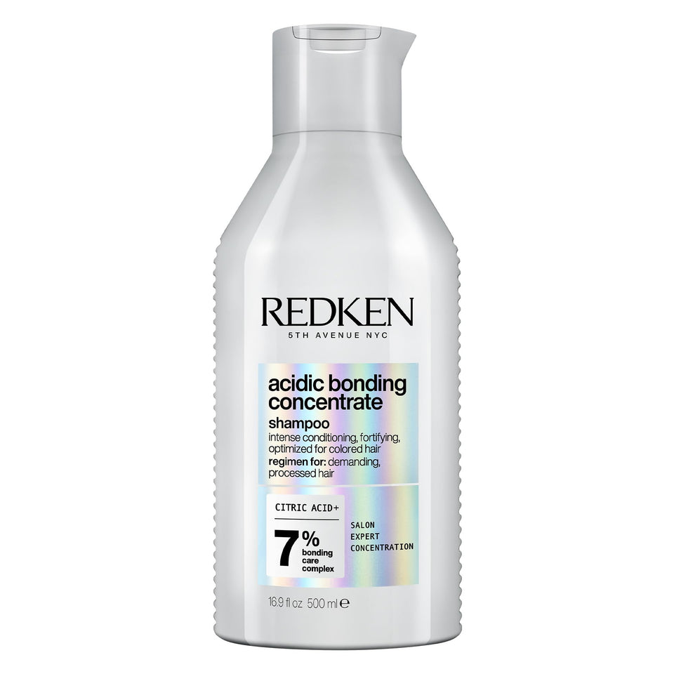 Redken front packaging showing bottle and product name with professional appeal