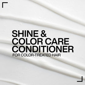 Redken refill pouch next to bottle showing sustainable lower-plastic benefit