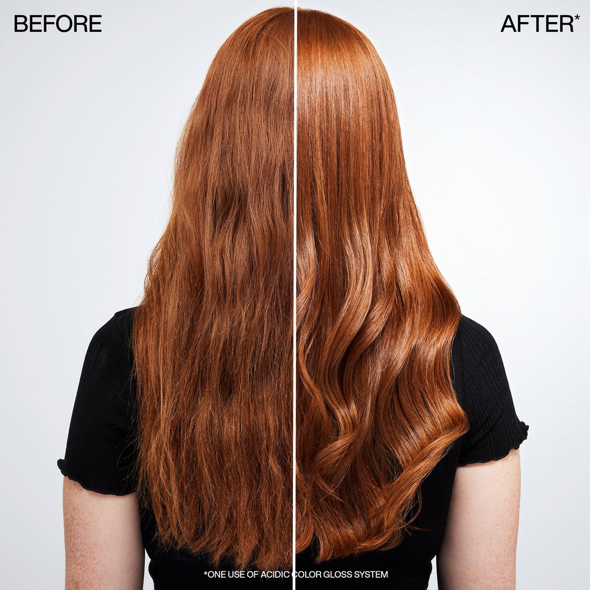 Redken conditioner creamy texture close-up demonstrating smoothing benefit