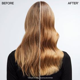 Redken spray applied during blow-dry for heat protection benefit