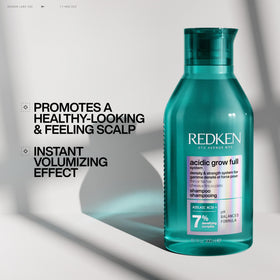 Redken in-shower use scene showing gentle cleansing benefit