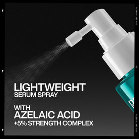 Close-up of Redken label showing azelaic acid component and clarity benefit