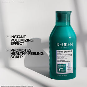 Redken dispensing a drop to show concentrated formula and efficient dosing