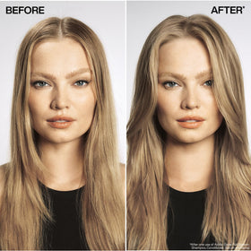 Redken product texture close-up highlighting lightweight lather and easy spread