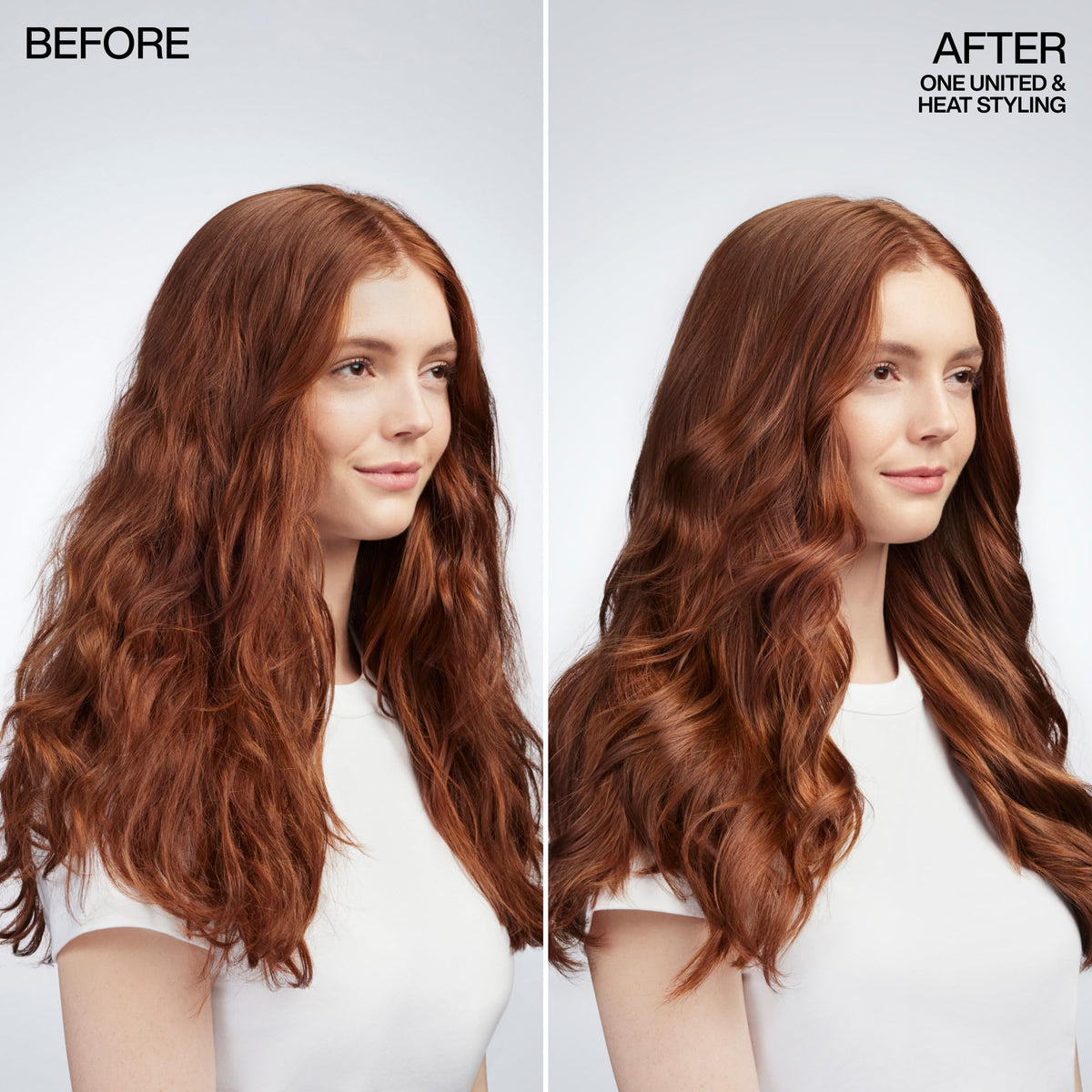 Redken leave-in treatment drops dispensed to tame frizz and hydrate